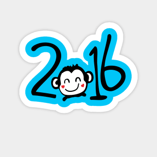 2016 year of animal Monkey Sticker